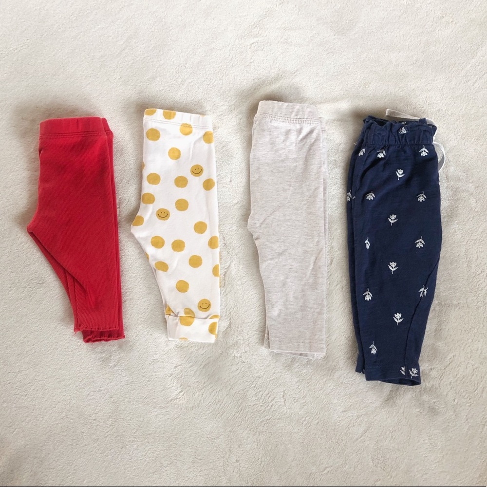 Gymboree/Carters Baby Girl Leggings 3-6 M